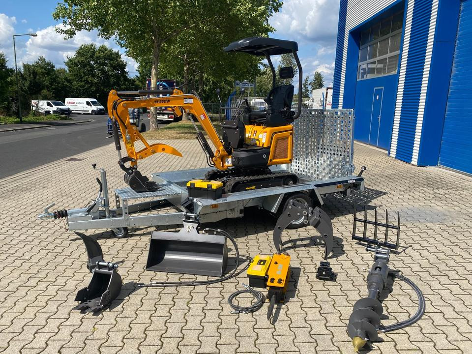 Minibagger BK1300JSR + Tieflader + Zubehör *INKL.19% MWST*BERGER KRAUS*VERSTELLFAHRWERK* KUBOTA*SOFORT!* - Mini excavator: picture 1 Minibagger BK1300JSR + Tieflader + Zubehör *INKL.19% MWST*BERGER KRAUS*VERSTELLFAHRWERK* KUBOTA*SOFORT!* - Mini excavator: picture 1