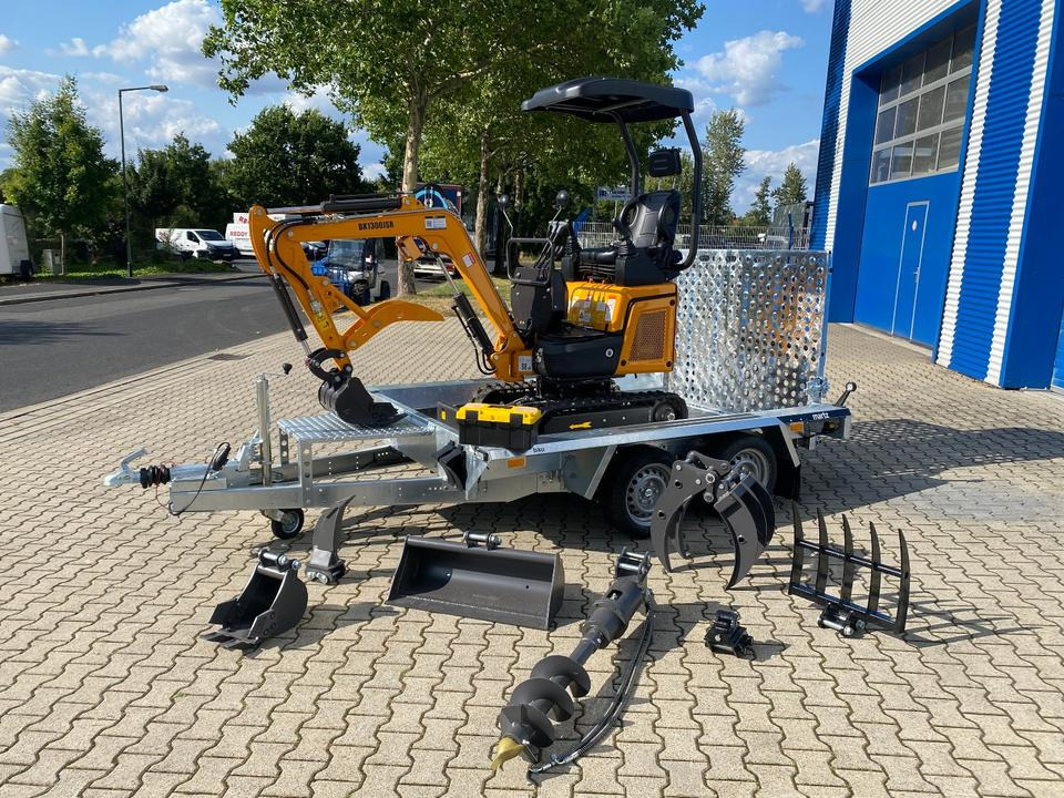 Minibagger BK1300JSR + Tieflader + Zubehör *INKL.19% MWST*BERGER KRAUS*VERSTELLFAHRWERK* KUBOTA*SOFORT!* - Mini excavator: picture 2 Minibagger BK1300JSR + Tieflader + Zubehör *INKL.19% MWST*BERGER KRAUS*VERSTELLFAHRWERK* KUBOTA*SOFORT!* - Mini excavator: picture 2