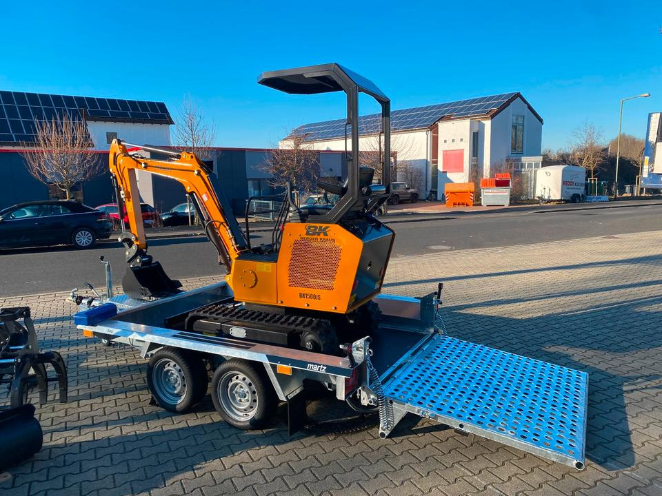 Minibagger BK1500JS + Anhänger + Zubehör *INKL.19% MWST*KUBOTA*BERGER KRAUS*JOYSTICK*ZUBEHÖRPAKET GROß*SOFORT!* - Mini excavator, Trailer: picture 5 Minibagger BK1500JS + Anhänger + Zubehör *INKL.19% MWST*KUBOTA*BERGER KRAUS*JOYSTICK*ZUBEHÖRPAKET GROß*SOFORT!* - Mini excavator, Trailer: picture 5