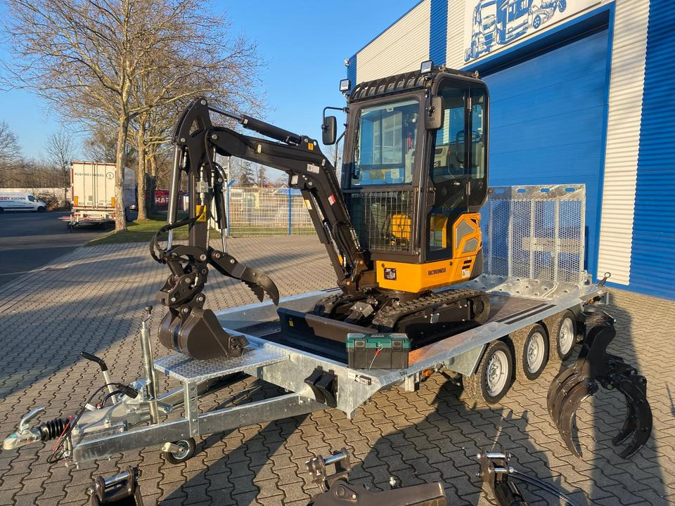 Minibagger BK2000NKSR + Tieflader + Zubehör *INKL.19% MWST*BERGER KRAUS*KUBOTA* KLIMA*SCHWENKARM*VERSTELLFAHRWERK* - Mini excavator, Trailer: picture 4 Minibagger BK2000NKSR + Tieflader + Zubehör *INKL.19% MWST*BERGER KRAUS*KUBOTA* KLIMA*SCHWENKARM*VERSTELLFAHRWERK* - Mini excavator, Trailer: picture 4