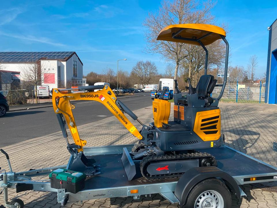 Minibagger BK950JS + Anhänger + Zubehör *INKL.19% MWST*BERGER KRAUS*JOYSTICK*SOFORT!* - Mini excavator, Trailer: picture 5 Minibagger BK950JS + Anhänger + Zubehör *INKL.19% MWST*BERGER KRAUS*JOYSTICK*SOFORT!* - Mini excavator, Trailer: picture 5
