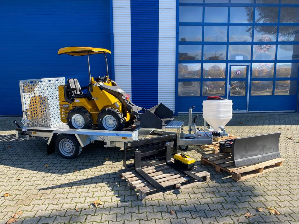 Radlader/Mini-Radlader BK360SW inkl. Tieflader und Winter-Komplettpaket *INKL.19% MWST*BERGER KRAUS*B&S MOTOR*SOFORT!* - Compact loader, Trailer: picture 1 Radlader/Mini-Radlader BK360SW inkl. Tieflader und Winter-Komplettpaket *INKL.19% MWST*BERGER KRAUS*B&S MOTOR*SOFORT!* - Compact loader, Trailer: picture 1