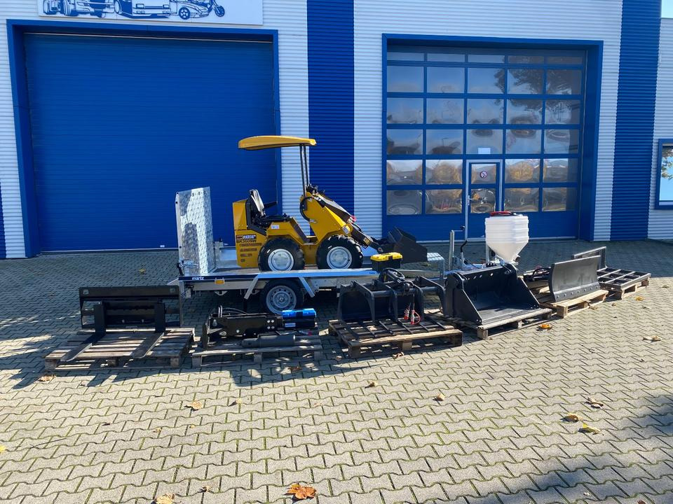 Radlader/Mini-Radlader BK360SW inkl. Tieflader und großem Zubehör *INKL.19% MWST*BERGER KRAUS*B&S MOTOR*SOFORT!* - Compact loader, Trailer: picture 2 Radlader/Mini-Radlader BK360SW inkl. Tieflader und großem Zubehör *INKL.19% MWST*BERGER KRAUS*B&S MOTOR*SOFORT!* - Compact loader, Trailer: picture 2