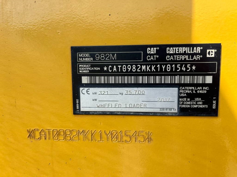 Cat 982M - Wheel loader: picture 5 Cat 982M - Wheel loader: picture 5
