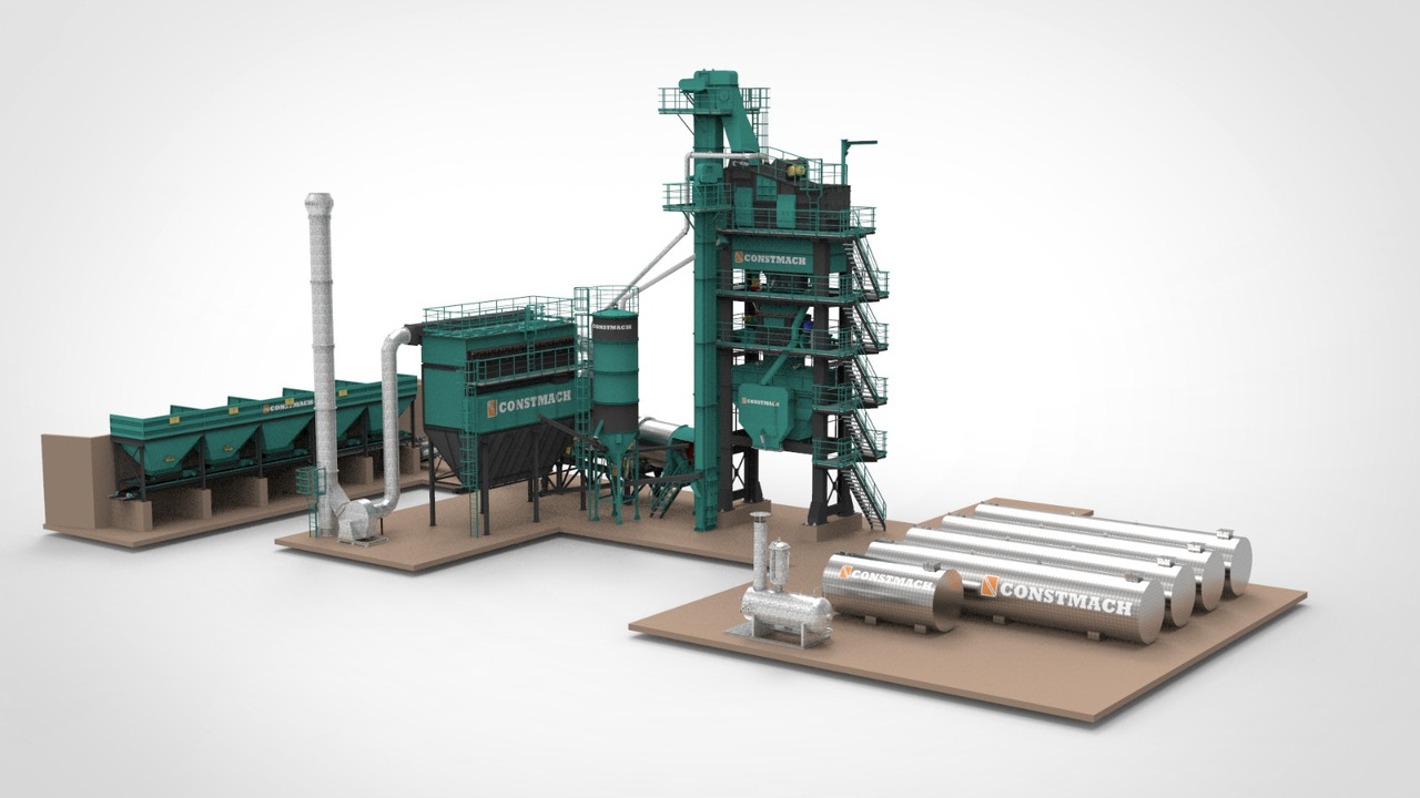 Constmach Stationary Asphalt Plant Delivered in Stock 2 Year Warranty - Asphalt plant: picture 1 Constmach Stationary Asphalt Plant Delivered in Stock 2 Year Warranty - Asphalt plant: picture 1