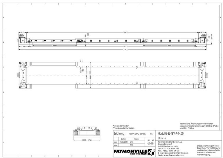 Flatbed body Faymonville G Module Vesseldeck 8 + 5 meter: picture 13 Flatbed body Faymonville G Module Vesseldeck 8 + 5 meter: picture 13