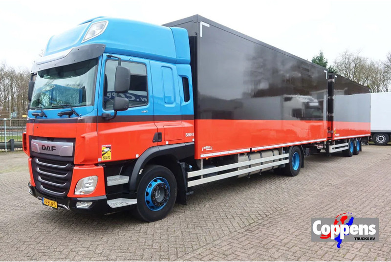 DAF CF 410 Bakwagen+Trailer met klep 2.000 kg. 6 Stuks in voorraad. Price 49.500,-- euro netto. - Box truck: picture 1 DAF CF 410 Bakwagen+Trailer met klep 2.000 kg. 6 Stuks in voorraad. Price 49.500,-- euro netto. - Box truck: picture 1