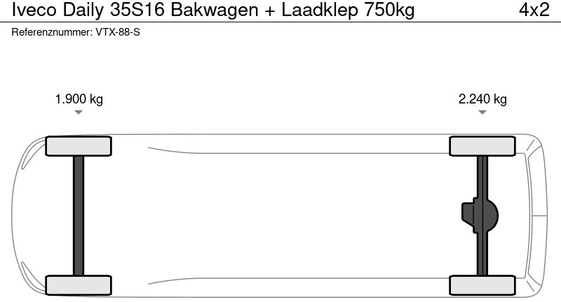 Box van Iveco Daily 35S16 Bakwagen + Laadklep 750kg: picture 16 Box van Iveco Daily 35S16 Bakwagen + Laadklep 750kg: picture 16