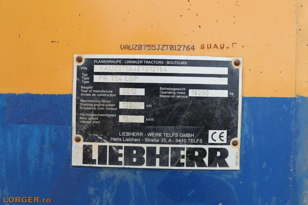 Bulldozer Liebherr PR 724 LGP: picture 19