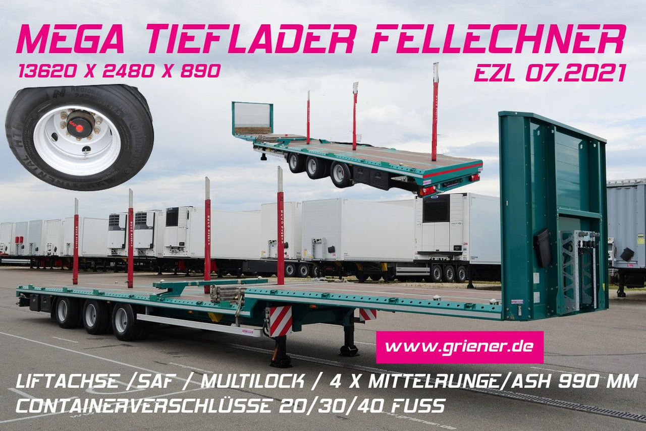 SP32 -G39 MEGA/JUMBO/LIFT/ CONTAINER /FELLECHNER - Dropside/ Flatbed semi-trailer: picture 1 SP32 -G39 MEGA/JUMBO/LIFT/ CONTAINER /FELLECHNER - Dropside/ Flatbed semi-trailer: picture 1