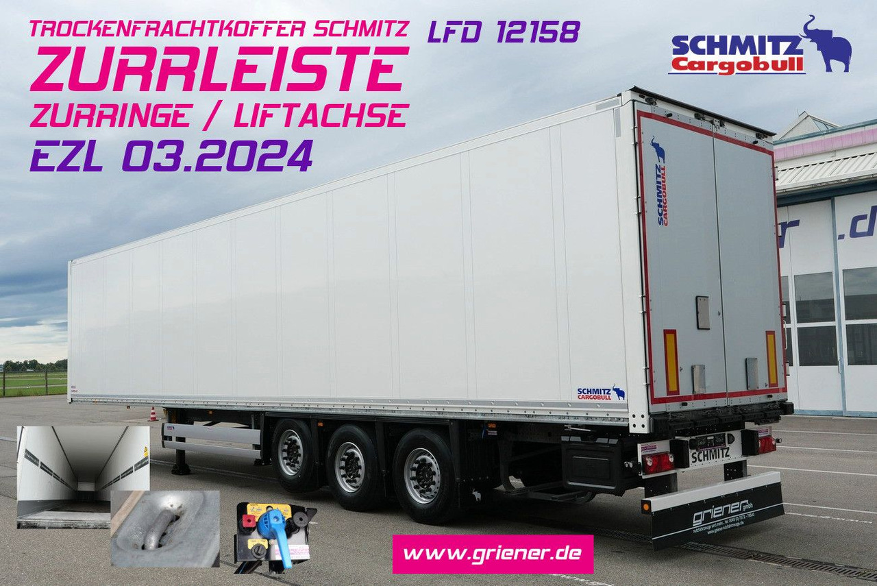 Schmitz Cargobull SKO/SBO 24 ZURRLEISTE / ZURRINGE / LIFTACHSE - Closed box semi-trailer: picture 1 Schmitz Cargobull SKO/SBO 24 ZURRLEISTE / ZURRINGE / LIFTACHSE - Closed box semi-trailer: picture 1