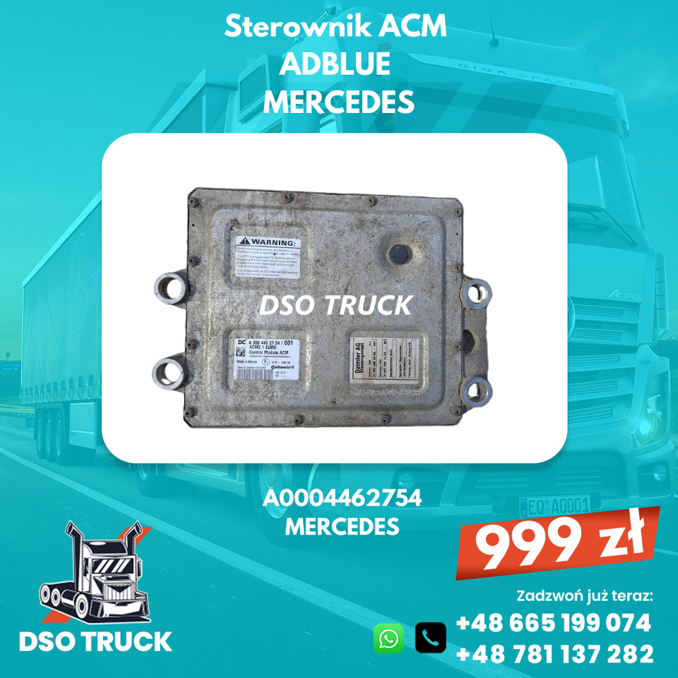 A0004464954 A0004462754 Sterownik ACM adblue Mercedes MP ACTROS AXOR ATEGO - Spare parts: picture 2 A0004464954 A0004462754 Sterownik ACM adblue Mercedes MP ACTROS AXOR ATEGO - Spare parts: picture 2