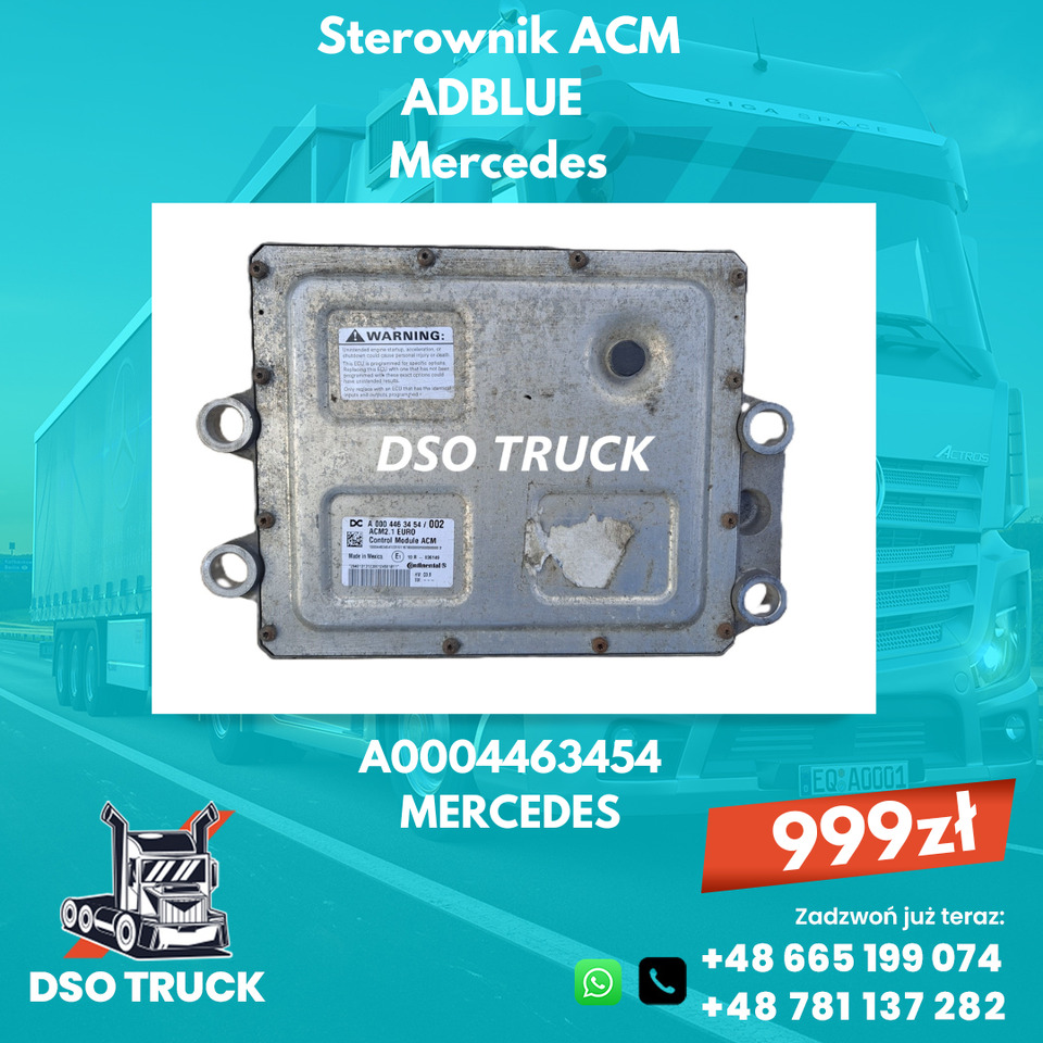 Sterownik ACM adblue A0004463454 A0004465854 Mercedes MP ACTROS AXOR ATEGO - Spare parts: picture 2 Sterownik ACM adblue A0004463454 A0004465854 Mercedes MP ACTROS AXOR ATEGO - Spare parts: picture 2