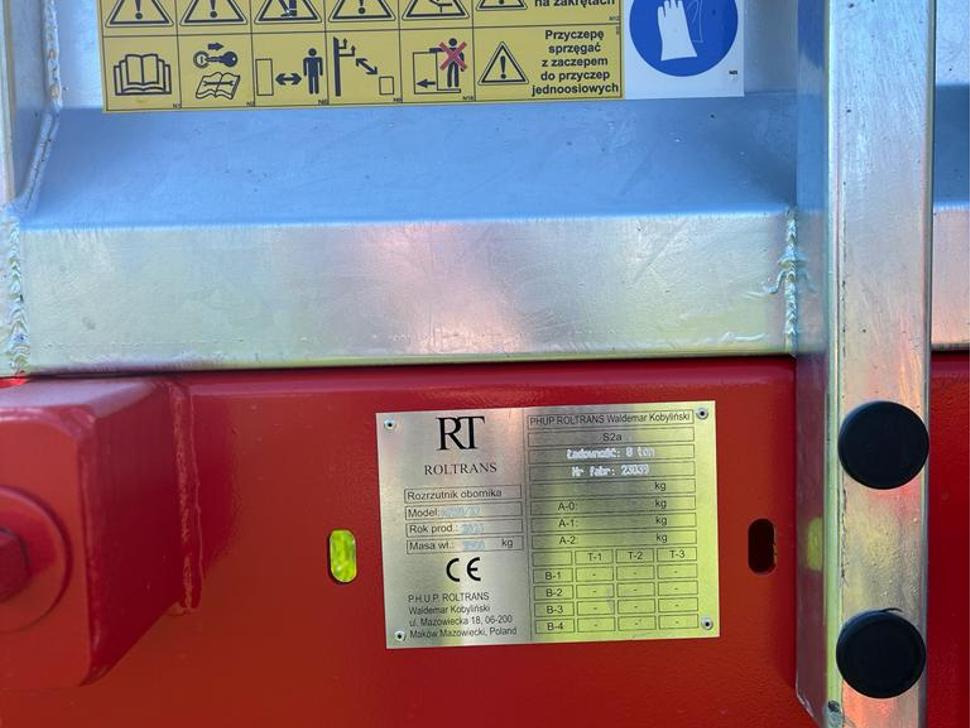 New Manure spreader Roltrans Miststreuer / Manure spreader / Épandeur à fumier / Spandiletame / Разбрасыватель органических удобрений / Rozrzutnik obornika N250/32 JAMNIK 8 t: picture 9