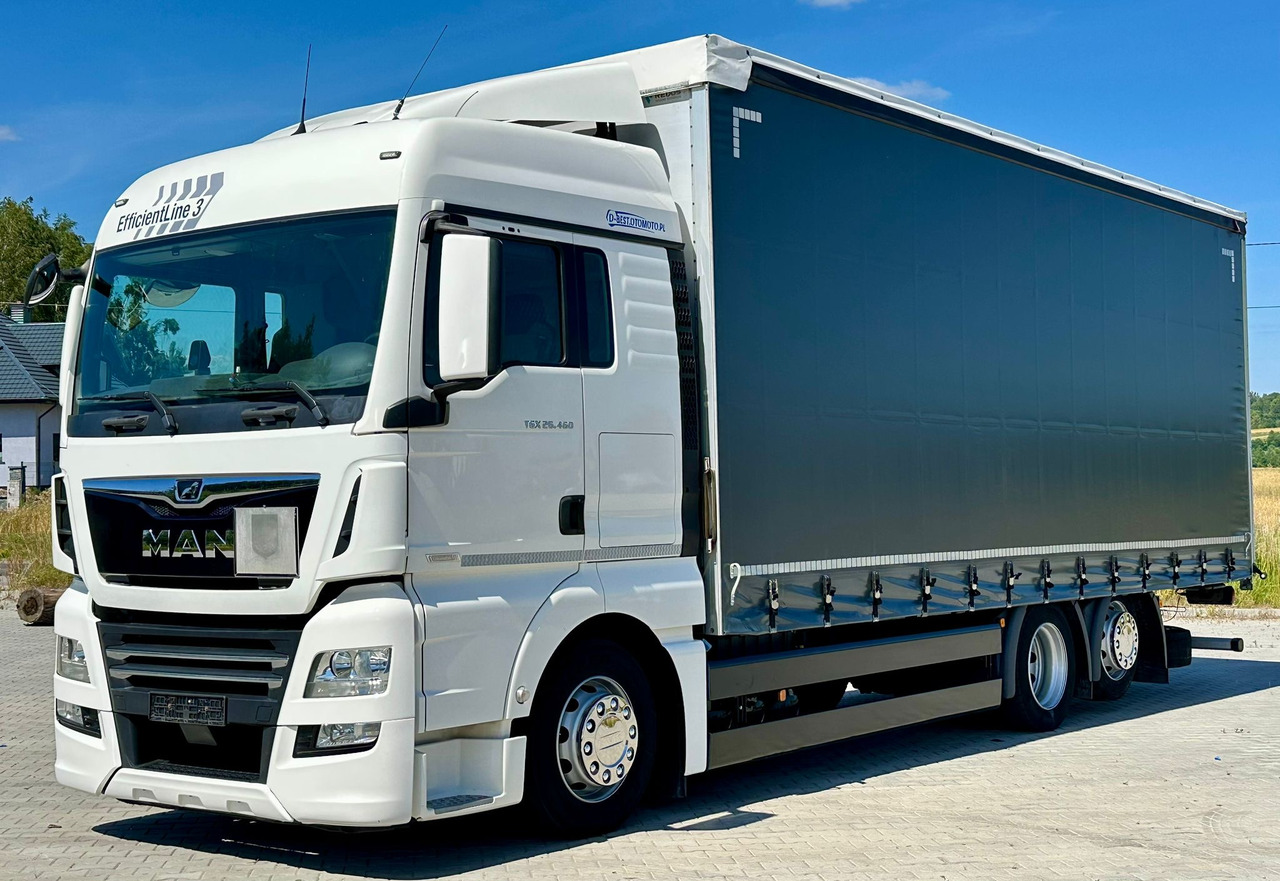 MAN TGX 26.460 / FIRANKA / 19 EUROPALET / 7.75 M / 6X2 / OŚ PODNOSZONA / AU - Curtainsider truck: picture 2 MAN TGX 26.460 / FIRANKA / 19 EUROPALET / 7.75 M / 6X2 / OŚ PODNOSZONA / AU - Curtainsider truck: picture 2