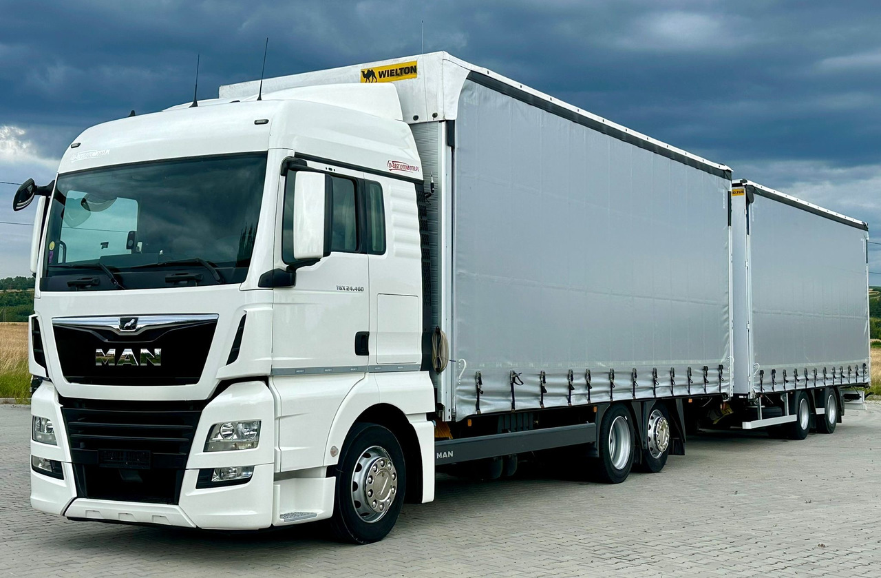MAN TGX 26.460 / ZESTAW PRZEJAZDOWY / 38 PALET / AUTOMAT / SYPIALKA / PRZYCZEPA WIELTON / 2019 ROK / NISKI PRZEBIEG - Curtainsider truck: picture 1 MAN TGX 26.460 / ZESTAW PRZEJAZDOWY / 38 PALET / AUTOMAT / SYPIALKA / PRZYCZEPA WIELTON / 2019 ROK / NISKI PRZEBIEG - Curtainsider truck: picture 1