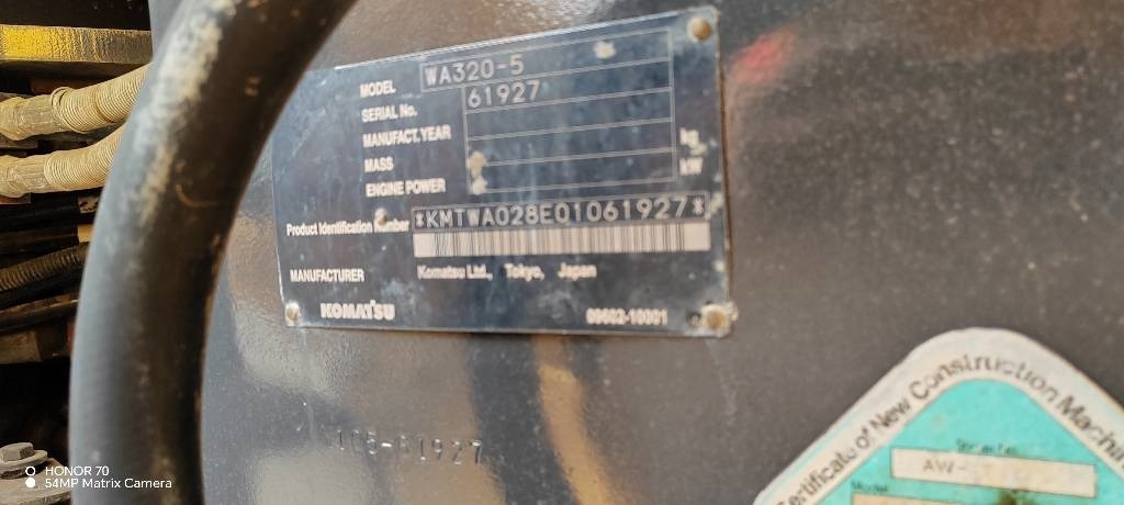Komatsu WA 320-5 - Wheel loader: picture 5 Komatsu WA 320-5 - Wheel loader: picture 5
