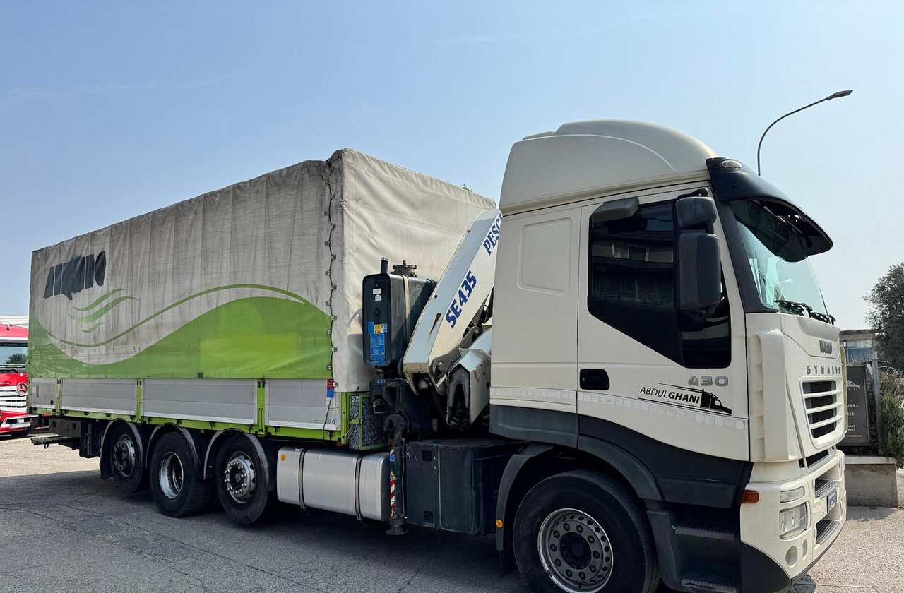 IVECO 430 - 4 ASSI STRADALE CON GRU - Curtainsider truck: picture 3 IVECO 430 - 4 ASSI STRADALE CON GRU - Curtainsider truck: picture 3