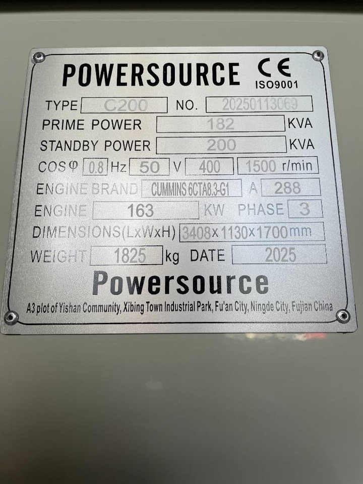 Leasing of Cummins 6CTA8.3-G1 - 200 kVA Generator - DPX-19839  Cummins 6CTA8.3-G1 - 200 kVA Generator - DPX-19839: picture 6