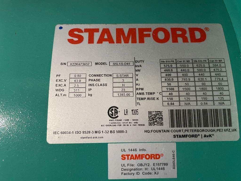 Leasing of Cummins C550D5 - 550 kVA Generator - DPX-18522  Cummins C550D5 - 550 kVA Generator - DPX-18522: picture 17