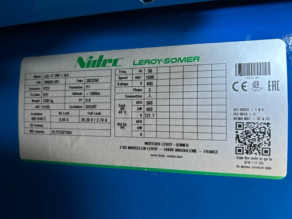 Generator set Perkins 2506C-E15TAG2 - 550 kVA Surplus genset - DPX-20019: picture 16