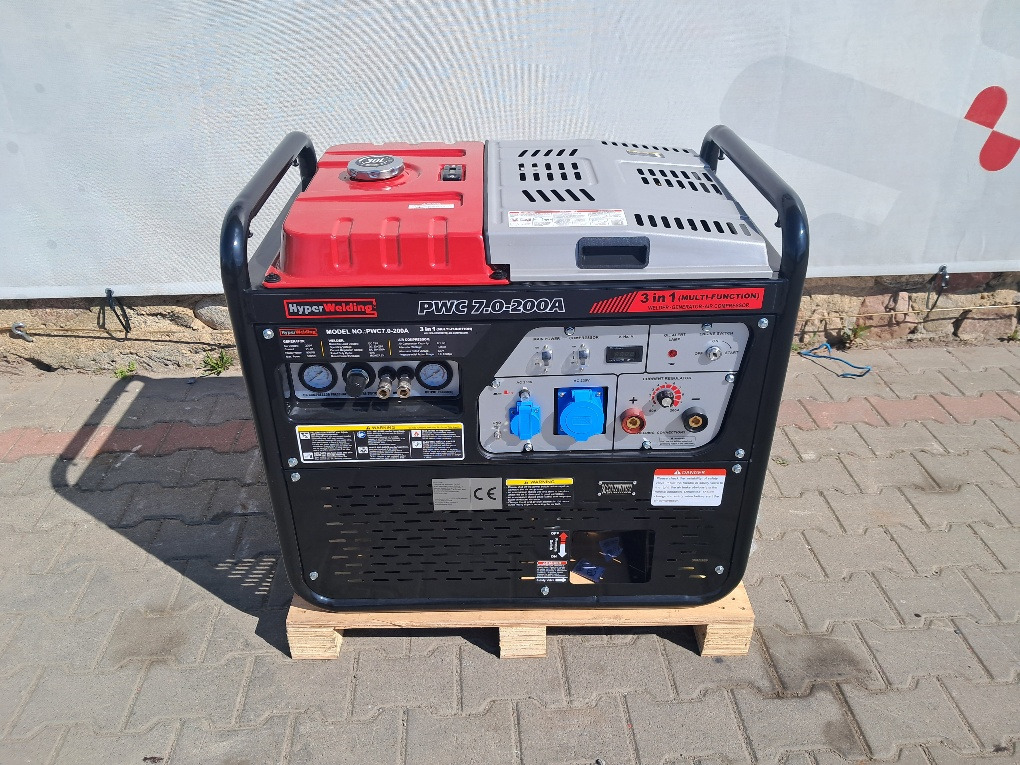 Agregat SENCI HYPER WELDING PWC7.0-200A - 2022 - 5.5kW - Spawarka - Sprężarka - Generator set: picture 2 Agregat SENCI HYPER WELDING PWC7.0-200A - 2022 - 5.5kW - Spawarka - Sprężarka - Generator set: picture 2