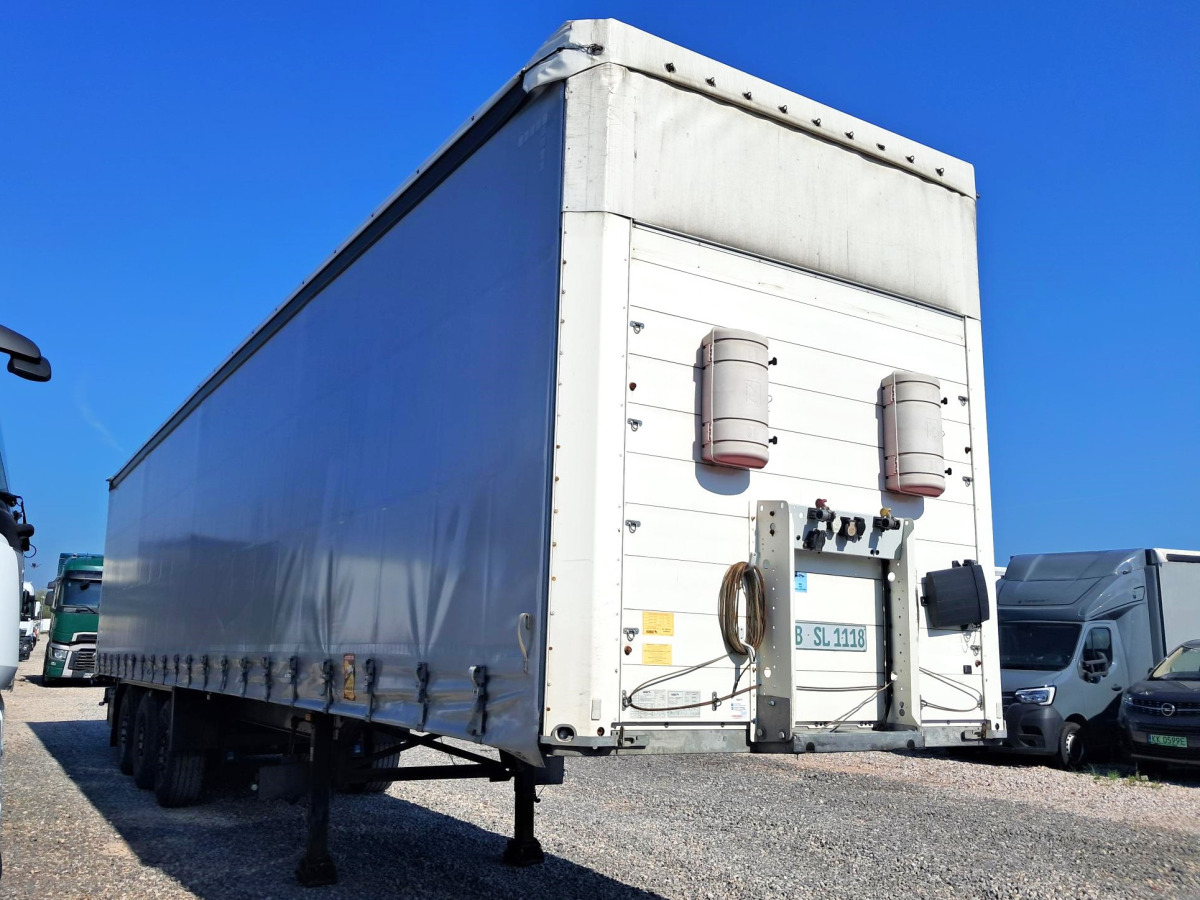 SCHMITZ SCS 24/L - 13.62 EB KURTYNOWA Z PODWIESZANYM WÓZKIEM WIDŁOWYM - Curtainsider trailer: picture 2 SCHMITZ SCS 24/L - 13.62 EB KURTYNOWA Z PODWIESZANYM WÓZKIEM WIDŁOWYM - Curtainsider trailer: picture 2