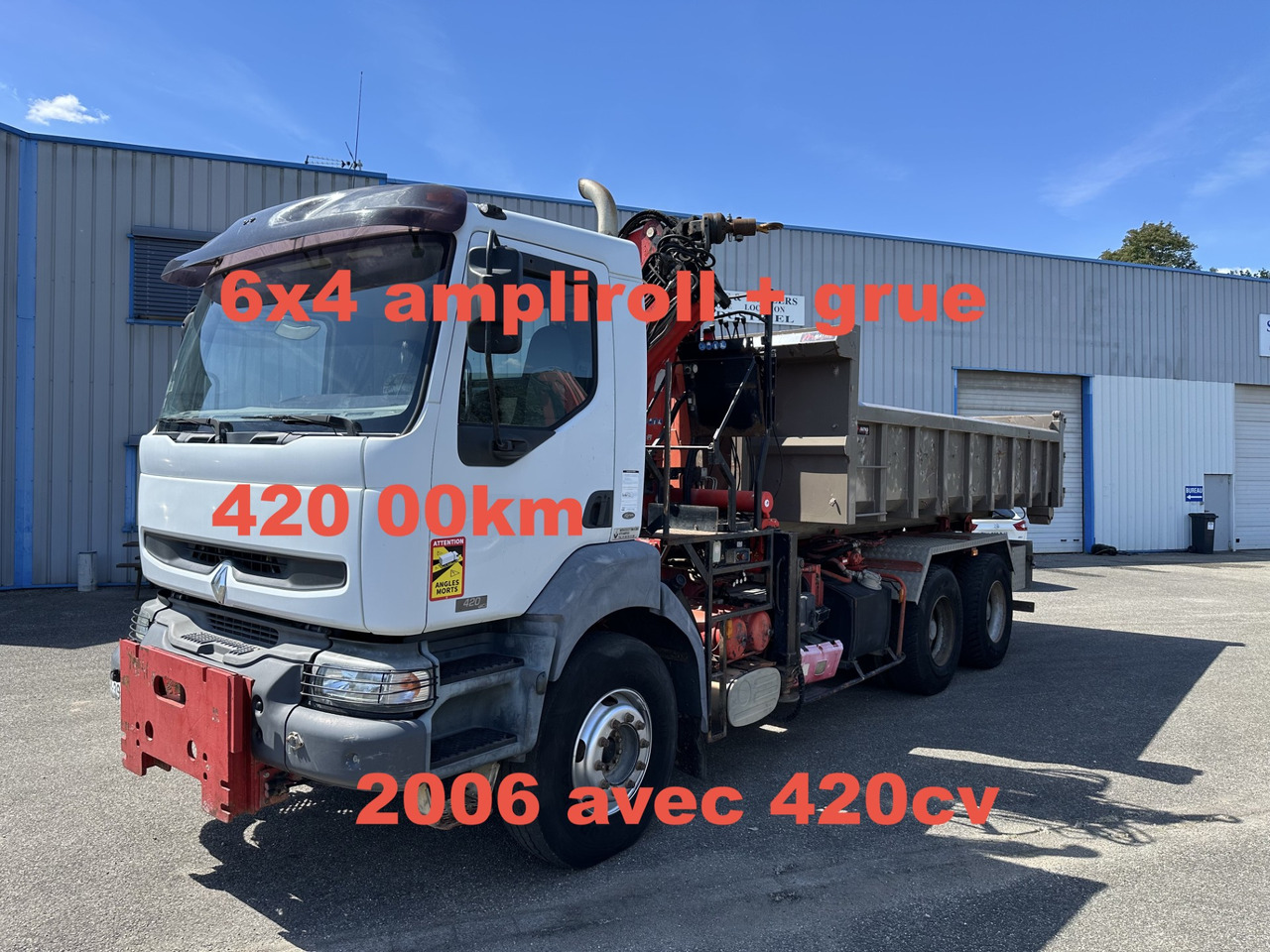 RENAULT KERAX 420DCI - Hook lift truck, Crane truck: picture 1 RENAULT KERAX 420DCI - Hook lift truck, Crane truck: picture 1