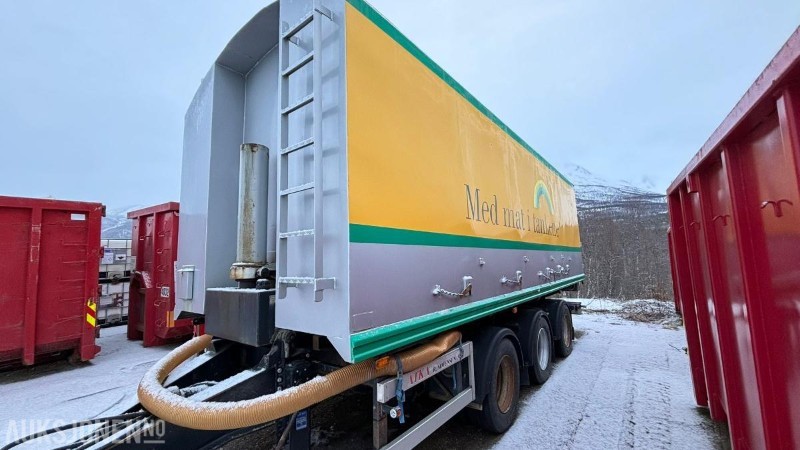 1996 ATKA RSP 24 trippelkjerre med Hillevåg tipp bulktank 6 kammers - Tank trailer: picture 1 1996 ATKA RSP 24 trippelkjerre med Hillevåg tipp bulktank 6 kammers - Tank trailer: picture 1