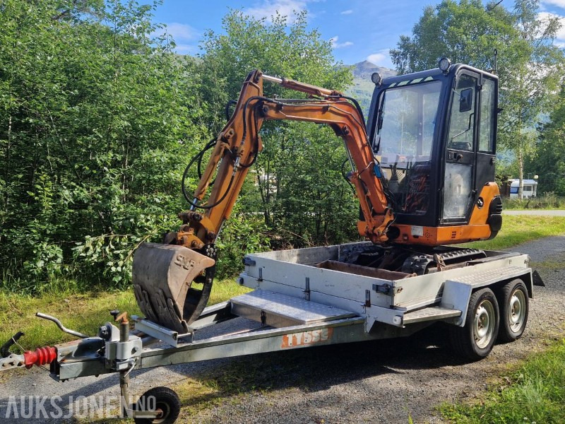 1996 Fiat-Hitachi FH15.2 Minigraver med gripeklo, pigghammer, 3 skuffer og Tysse maskinhenger MVA-FRI - Mini excavator: picture 1 1996 Fiat-Hitachi FH15.2 Minigraver med gripeklo, pigghammer, 3 skuffer og Tysse maskinhenger MVA-FRI - Mini excavator: picture 1