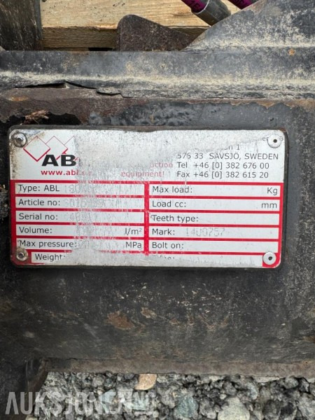 2 stk ABL hurtigfester for CAT 966/972 - Construction equipment: picture 3 2 stk ABL hurtigfester for CAT 966/972 - Construction equipment: picture 3