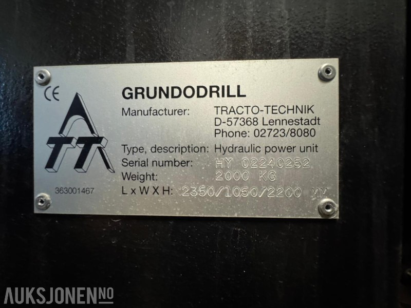 2002 Komplett styrt borerigg – Tracto-Technik Grundodrill 10S med container, mikser, kraftenhet, tracking - Drilling rig: picture 2 2002 Komplett styrt borerigg – Tracto-Technik Grundodrill 10S med container, mikser, kraftenhet, tracking - Drilling rig: picture 2