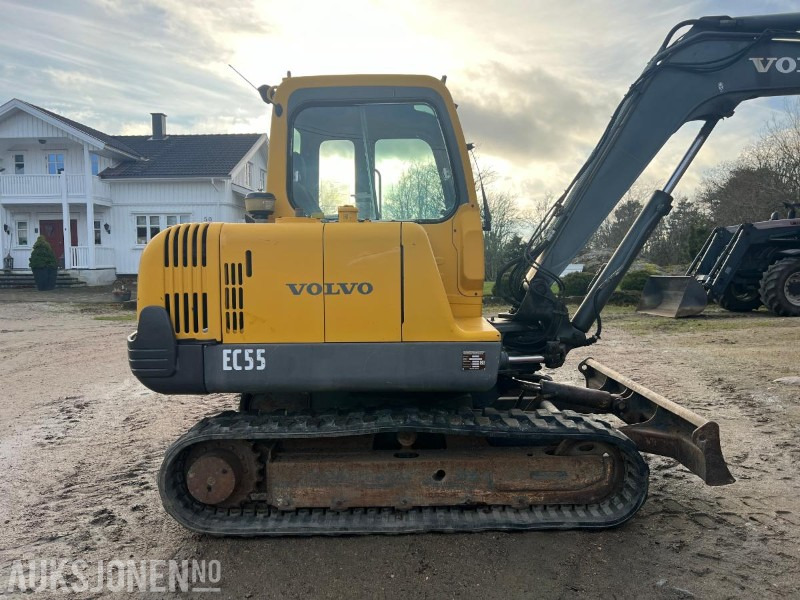 Excavator 2002 Volvo EC55 beltegraver - 3 skuffer - 6396 timer: picture 10