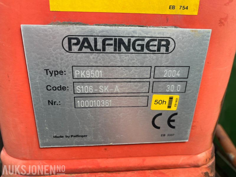 Leasing of  2004 Krokløft kasse med Palfinger PK9501 kran 2004 Krokløft kasse med Palfinger PK9501 kran: picture 10
