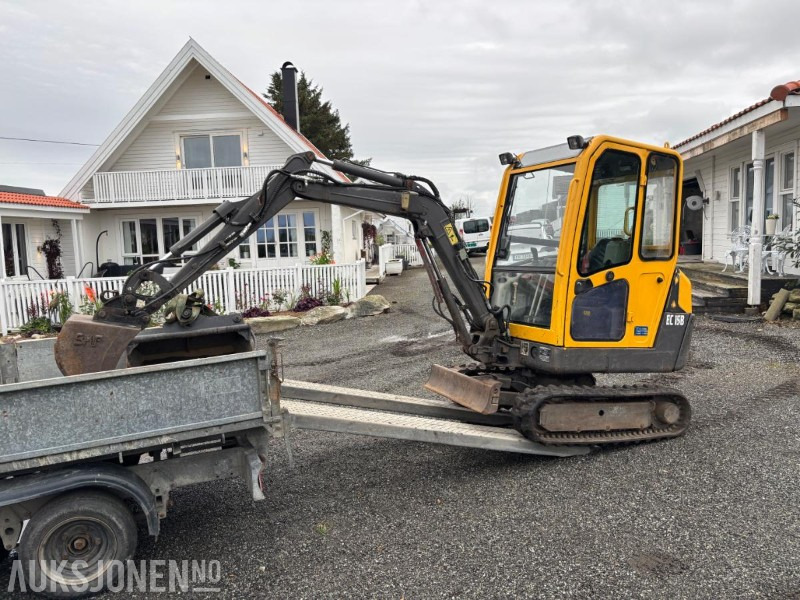 2004 Volvo EC15B XTV HK-S30. 2Skuffer + Ifor Williams Maskinhenger. - Excavator: picture 2 2004 Volvo EC15B XTV HK-S30. 2Skuffer + Ifor Williams Maskinhenger. - Excavator: picture 2