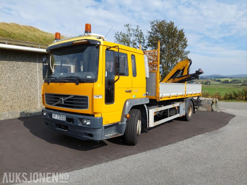 2006 Volvo FL6H 4X2 med solid bakmontert HMV kran med fjernstyring EU OK - Tipper: picture 1 2006 Volvo FL6H 4X2 med solid bakmontert HMV kran med fjernstyring EU OK - Tipper: picture 1
