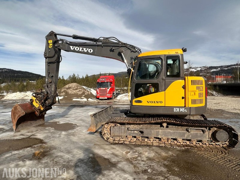 2008 Volvo ECR145C - Engcon tiltrotator - Puss og graveskuff. - Excavator: picture 2 2008 Volvo ECR145C - Engcon tiltrotator - Puss og graveskuff. - Excavator: picture 2