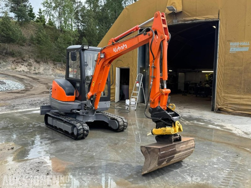 2010 Kubota KX101- 3t gravemaskin med Engcon tiltrotator, pusseskuffe og tannskuffe - Excavator: picture 3 2010 Kubota KX101- 3t gravemaskin med Engcon tiltrotator, pusseskuffe og tannskuffe - Excavator: picture 3