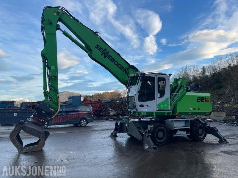 2015 Sennebogen 821M Hjulgraver med hevbar hytte, roterende sorterings klype, leveres med ny sertifisering - Excavator: picture 2 2015 Sennebogen 821M Hjulgraver med hevbar hytte, roterende sorterings klype, leveres med ny sertifisering - Excavator: picture 2