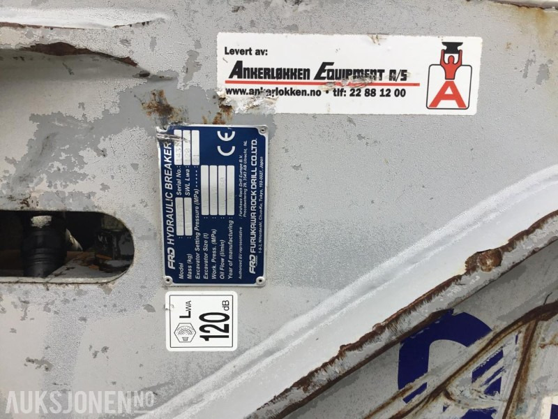 2016 FXJ 175 Furukawa pigghammer / 60 feste. - Hydraulic hammer: picture 3 2016 FXJ 175 Furukawa pigghammer / 60 feste. - Hydraulic hammer: picture 3