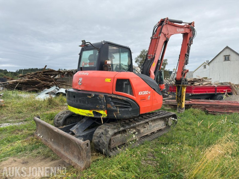 2016 Kubota KX080-4 Sentralsmøring Sertifisering 07/2025 - Excavator: picture 3 2016 Kubota KX080-4 Sentralsmøring Sertifisering 07/2025 - Excavator: picture 3