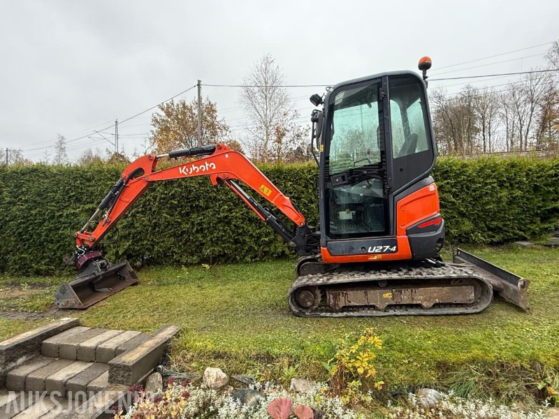 2016 Kubota U27-4 MINIGRAVER ROTOR 2 SKUFFER SERVICEHISTORIKK 2430 TIMER - Mini excavator: picture 2 2016 Kubota U27-4 MINIGRAVER ROTOR 2 SKUFFER SERVICEHISTORIKK 2430 TIMER - Mini excavator: picture 2