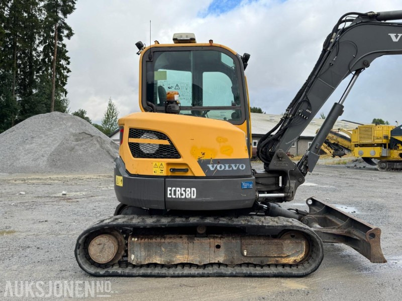 2016 Volvo ecr58d beltegraver 4301t, tiltrotator, pusseskuff,steinskuff - Excavator: picture 3 2016 Volvo ecr58d beltegraver 4301t, tiltrotator, pusseskuff,steinskuff - Excavator: picture 3