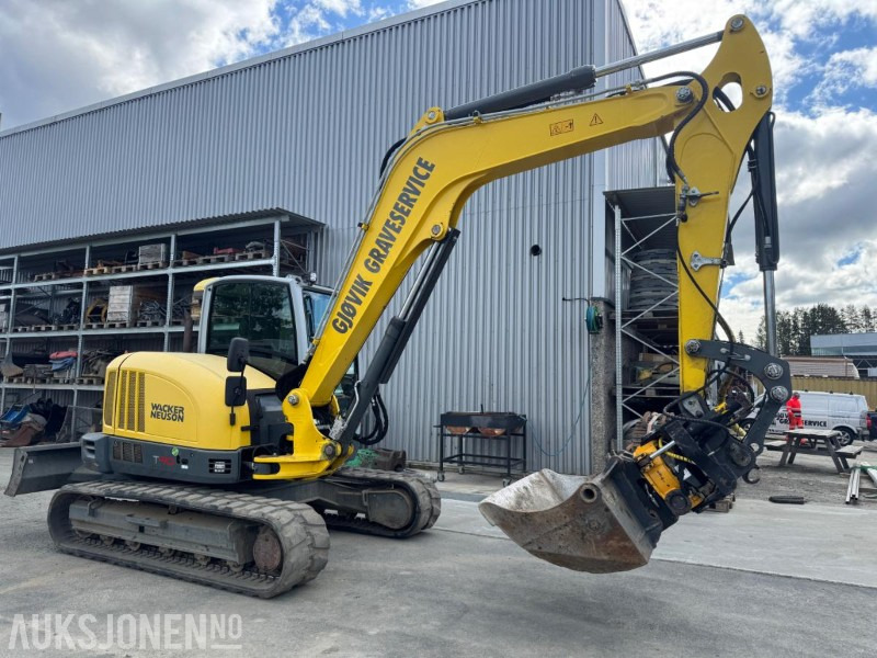 2016 Wacker Neuson ET 90 GRAVEMASKIN MED ROTOTILT, SENTRALSMØRING OG 3 SKUFFER - Excavator: picture 5 2016 Wacker Neuson ET 90 GRAVEMASKIN MED ROTOTILT, SENTRALSMØRING OG 3 SKUFFER - Excavator: picture 5