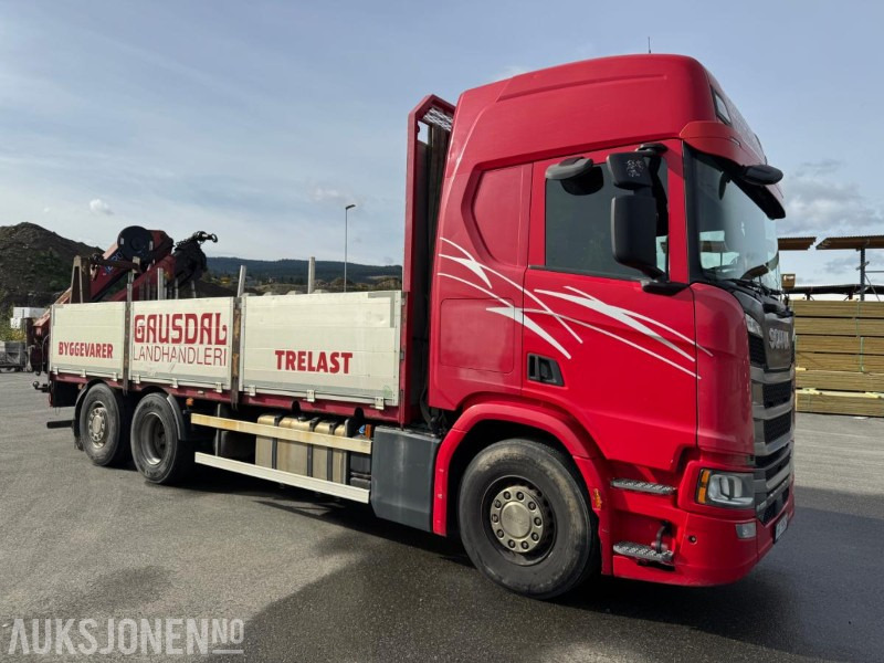 2017 Scania R500 planbil med HMF kran - Crane truck: picture 3 2017 Scania R500 planbil med HMF kran - Crane truck: picture 3
