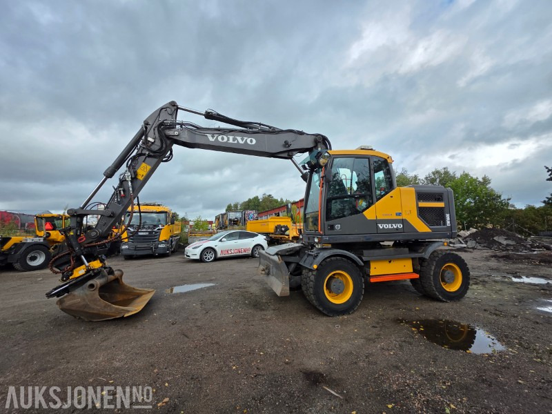 2017 Volvo EW160E Hjulgraver 18 tonn - Engon tiltrotator - Pusseskuff - Graveskuff - Sentralsmøring - Tillegshydraulikk - Excavator: picture 2 2017 Volvo EW160E Hjulgraver 18 tonn - Engon tiltrotator - Pusseskuff - Graveskuff - Sentralsmøring - Tillegshydraulikk - Excavator: picture 2