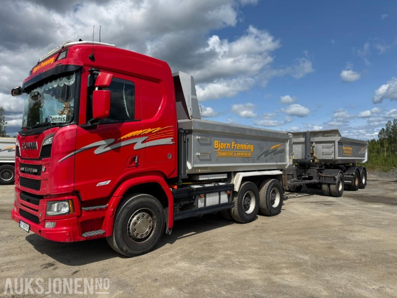 2018 Scania R580 GODT UTSTYRT TIPPBIL MED 3 AKSLET HENGER - Tipper: picture 1 2018 Scania R580 GODT UTSTYRT TIPPBIL MED 3 AKSLET HENGER - Tipper: picture 1