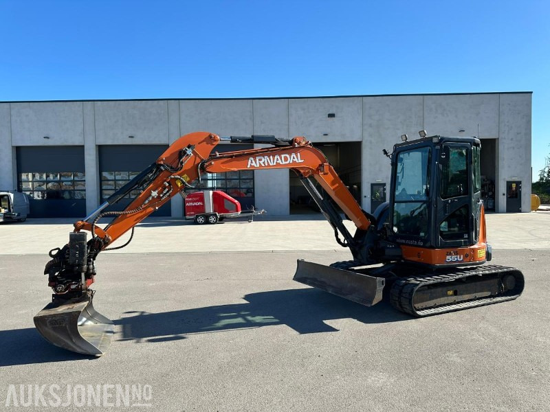2021 Hitachi ZX55U-6 CLR gravemaskin / rotortilt / Pigghammer / 3 skuffer / 2298 timer - Excavator: picture 1 2021 Hitachi ZX55U-6 CLR gravemaskin / rotortilt / Pigghammer / 3 skuffer / 2298 timer - Excavator: picture 1