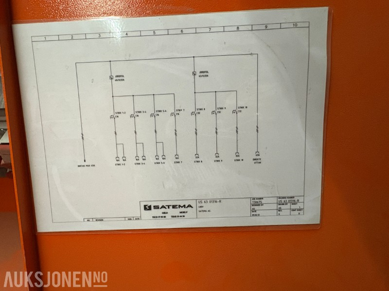 2022 Byggestrømskap Satema 63A 400/230V - 3 stk - Construction equipment: picture 4 2022 Byggestrømskap Satema 63A 400/230V - 3 stk - Construction equipment: picture 4