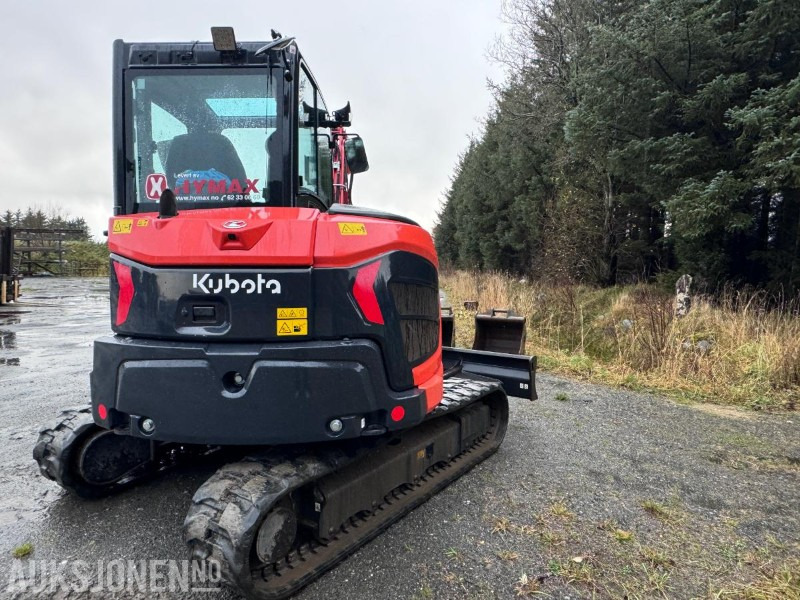 2022 Kubota KX060-5 - 5 tonns gravemaskin med gummibelter - Tiltrotator - Sentralsmøring - Bunkringspumpe og 3 skuffer - Excavator: picture 5 2022 Kubota KX060-5 - 5 tonns gravemaskin med gummibelter - Tiltrotator - Sentralsmøring - Bunkringspumpe og 3 skuffer - Excavator: picture 5